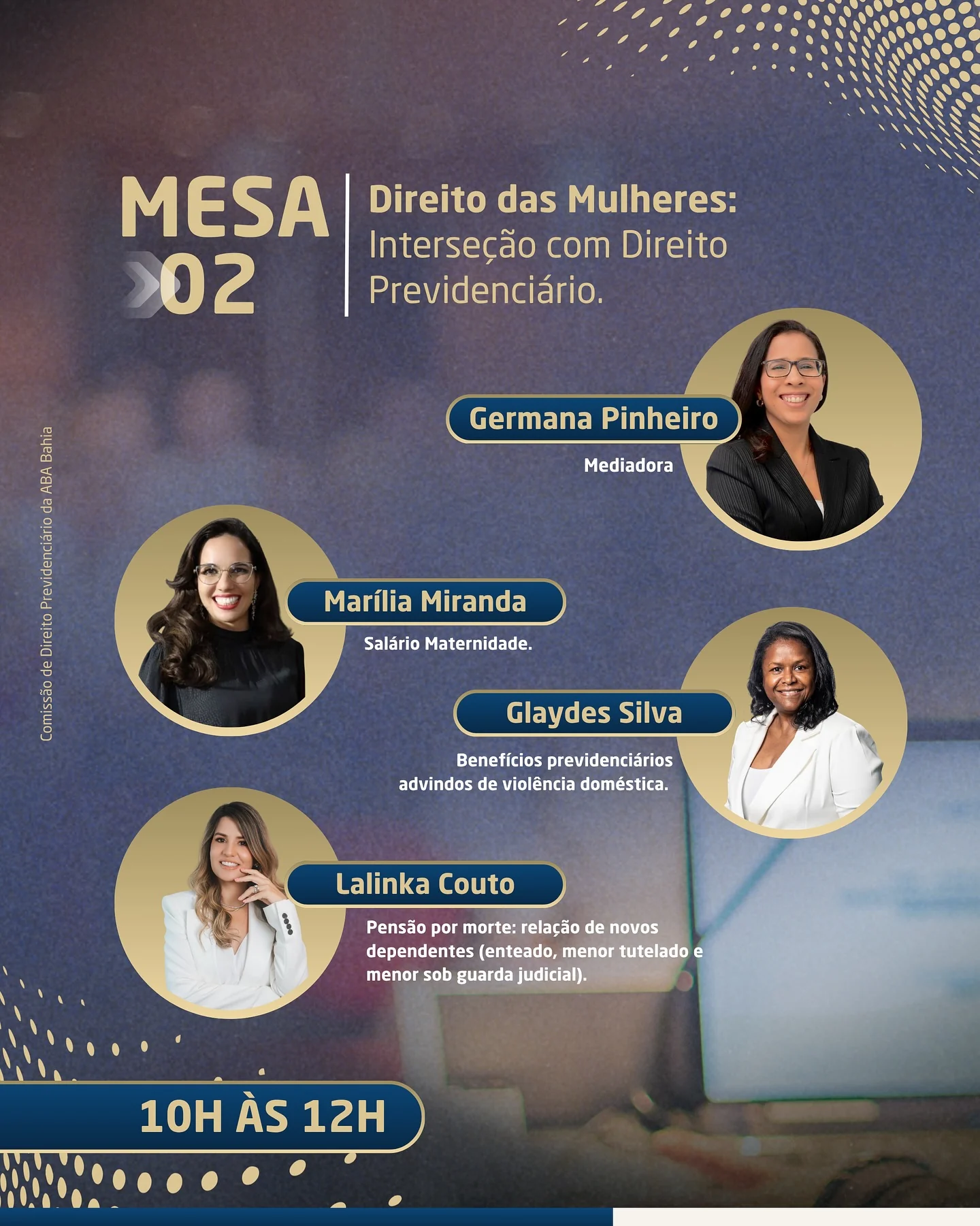 Cartaz da SEMOC UCSal 2025 com Marília Miranda e o tema salário-maternidade